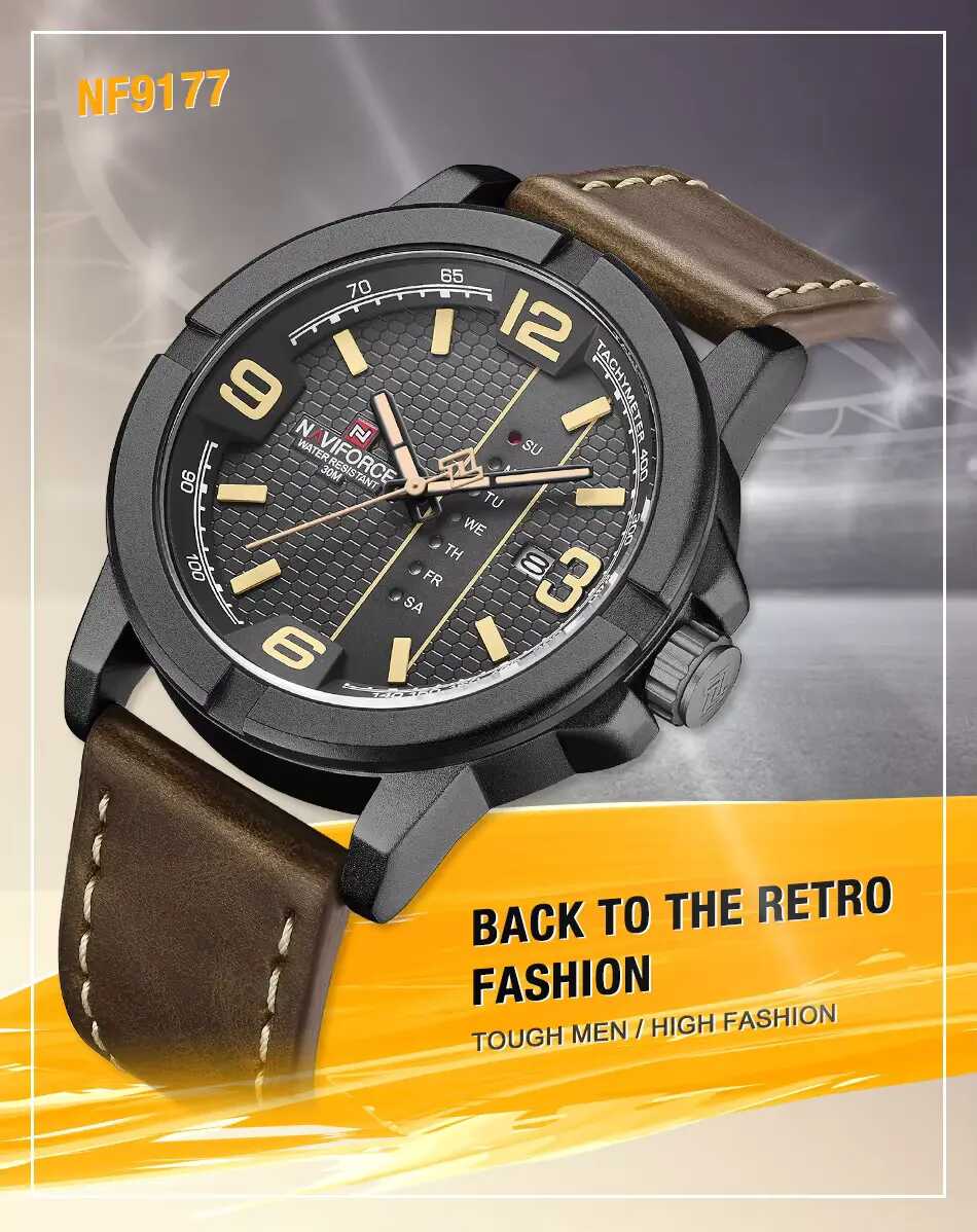 Naviforce 9177 L – Black Brown
